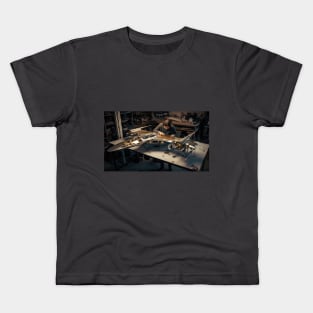 Virtual Model Spacecraft Construction Studio 8 Kids T-Shirt